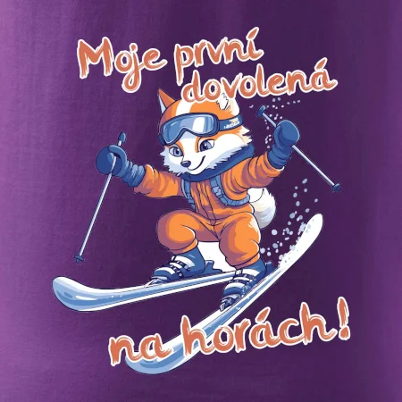 Moje první dovolená na horách oranžová liška