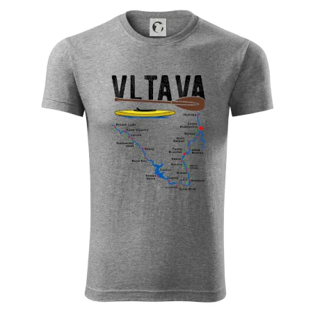 Mapa řeky Vltavy