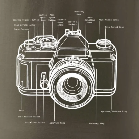 Nákres starý fotoaparát