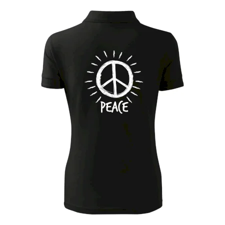 Peace symbol černobílý