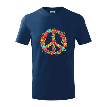Peace symbol červené květiny
