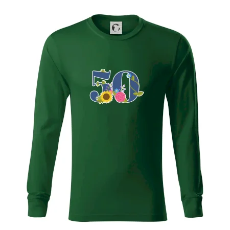 Květinové číslo kreslené - 50