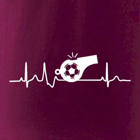 EKG fotbal rozhodčí a píšťalka