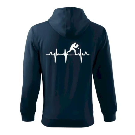 EKG stolní tenista stojící