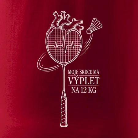 Badminton srdce s výpletem