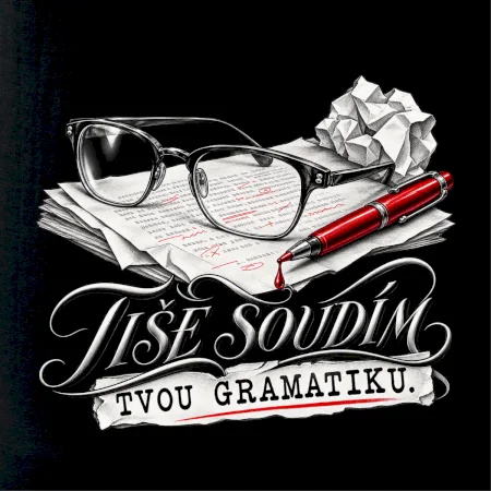 Tiše soudím tvou gramatiku červené pero