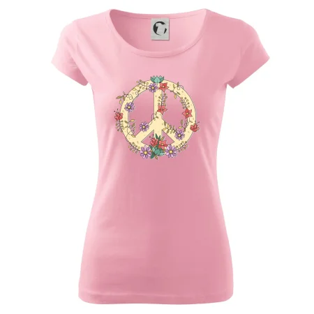 Peace symbol pískový