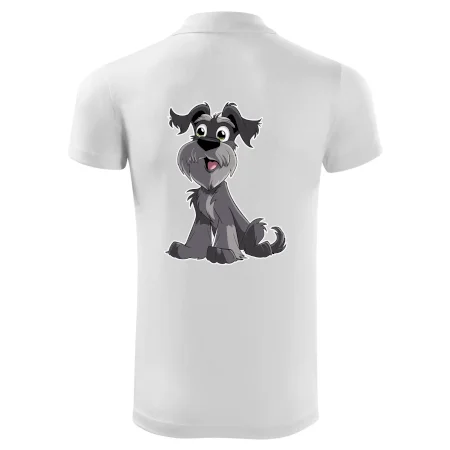 Knírač kreslený sedící