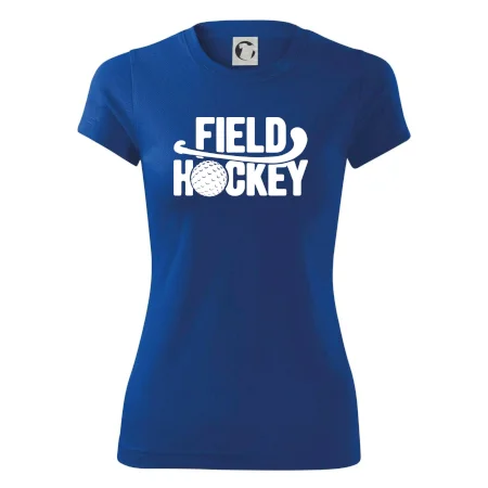 Field hockey míček a nápis