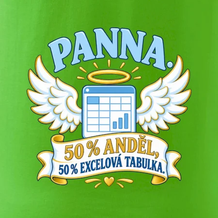 Panna. 50 % anděl, 50 % excelová tabulka