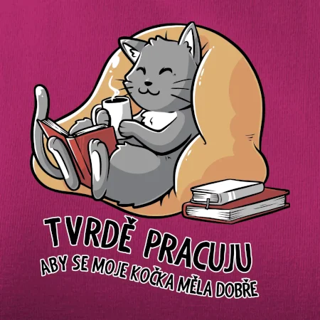 Tvrdě pracuju, aby se kočka měla dobře
