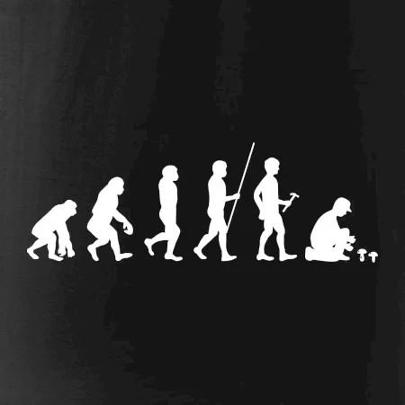 Evoluce houbař muž