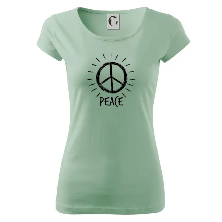 Peace symbol černobílý