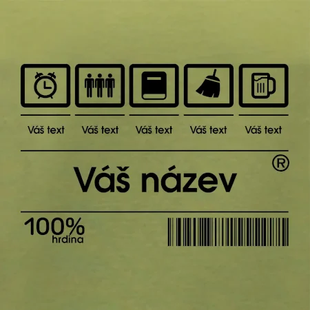 Čárový kód - Vlastní text