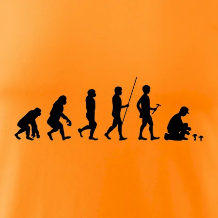 Evoluce houbař muž