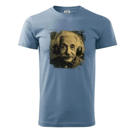 Albert se sluchátky
