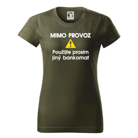 Mimo provoz - použijte jiný bankomat