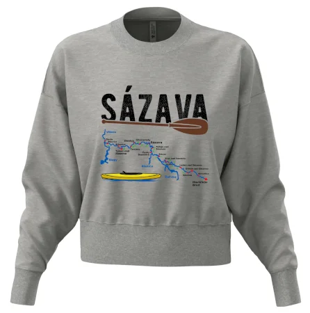 Mapa řeky Sázavy