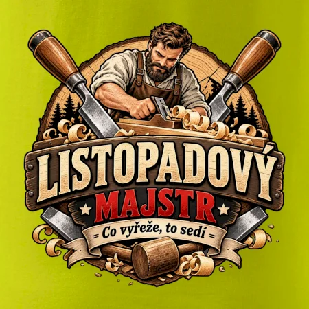 Listopadový truhlář mistr dřeva a hoblíku