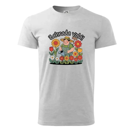 Zahrada volá - zahradník a slunečnice