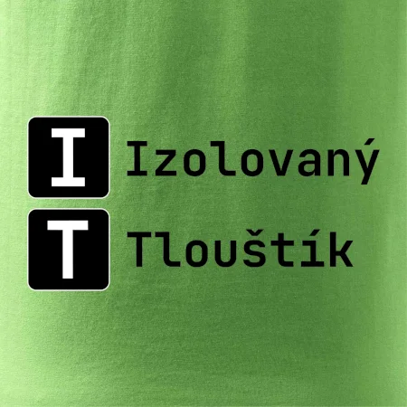 IT Nápis Izolovaný Tlouštík