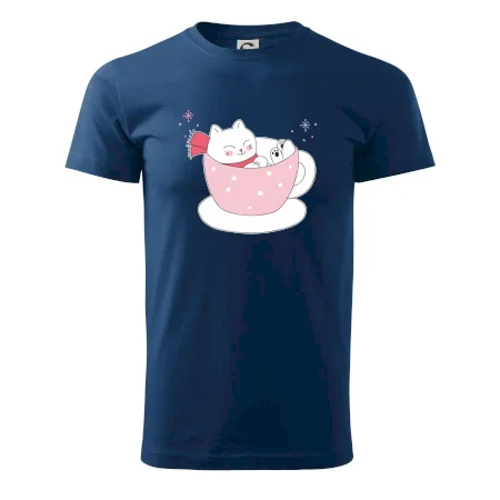 Vánoční kočka v hrnečku