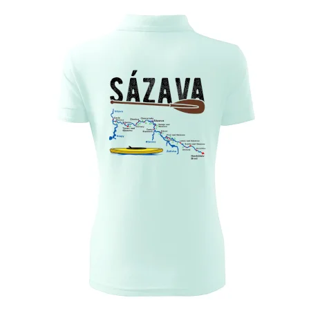 Mapa řeky Sázavy