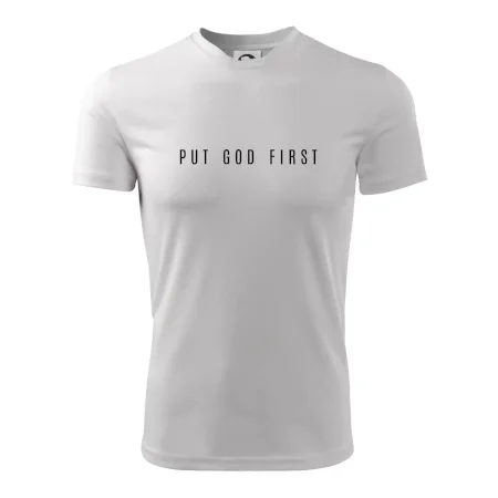 Put God first slabý nápis