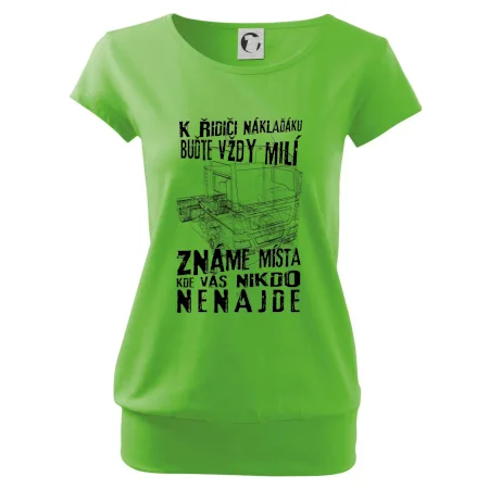 K řidiči náklaďáku buďte vždy milý