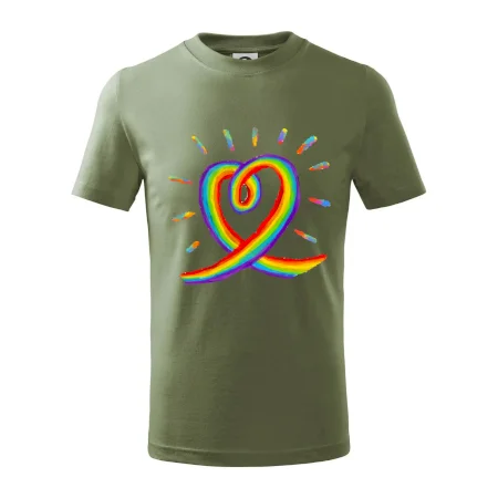 Srdce pride duha kreslená
