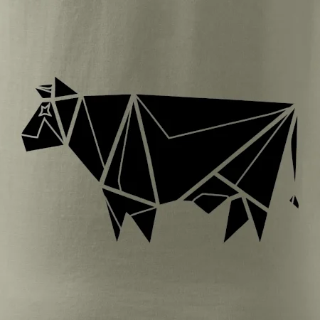 Origami kráva z boku