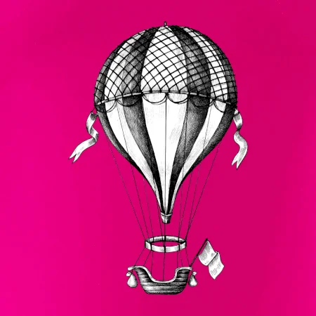 Horkovzdušný balón  kreslený
