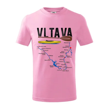 Mapa řeky Vltavy