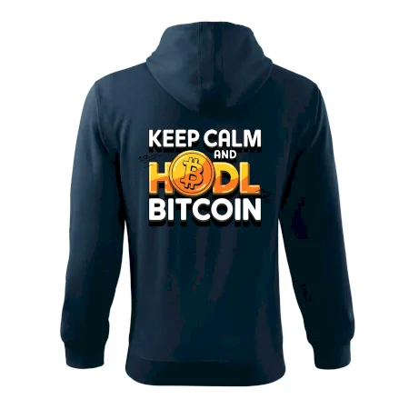 3D nápis Keep Calm and HODL Bitcoin
