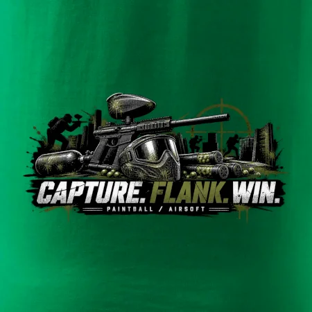 Taktika capture flank win paintball