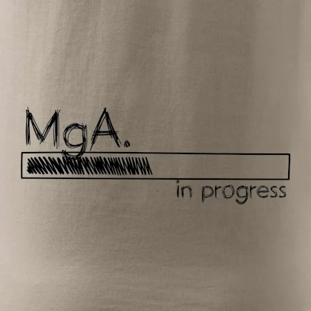 In progress titul MgA.  magistr / magistra umění