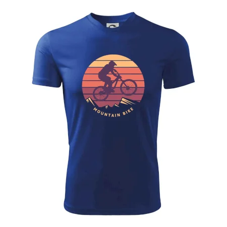 MTB barevné kolo západ slunce