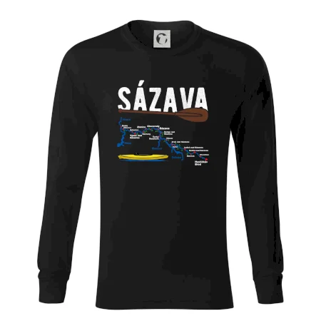 Mapa řeky Sázavy