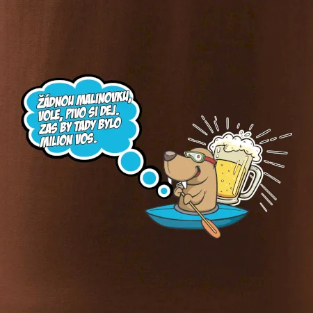Žádnou malinovku, ale pivo