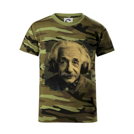 Albert se sluchátky