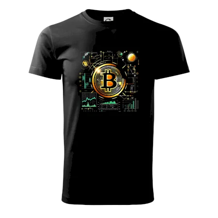 Bitcoin logo s grafy