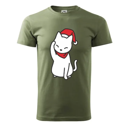 Vánoční kočka mávající