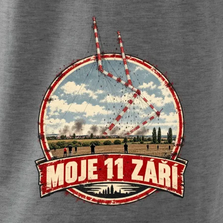 Liblice B bortící se věže moje 11 září retro odznak
