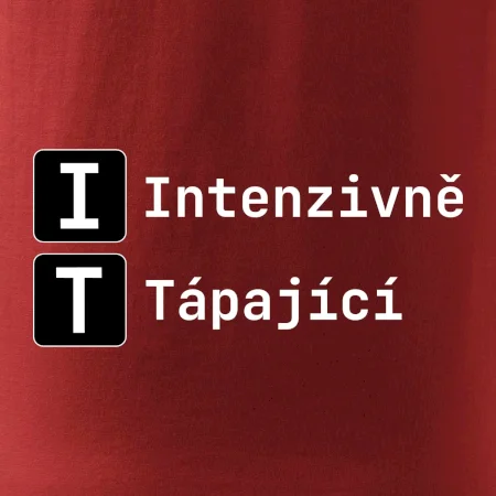 IT Nápis Intenzivně Tápající