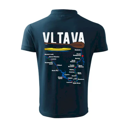 Mapa řeky Vltavy