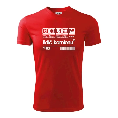 Čárový kód řidič kamionu