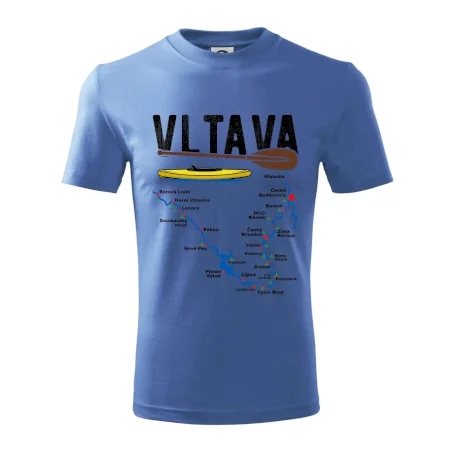 Mapa řeky Vltavy