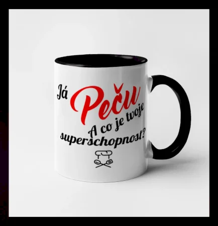 Já peču - tvoje superschopnost? šikmý nápis