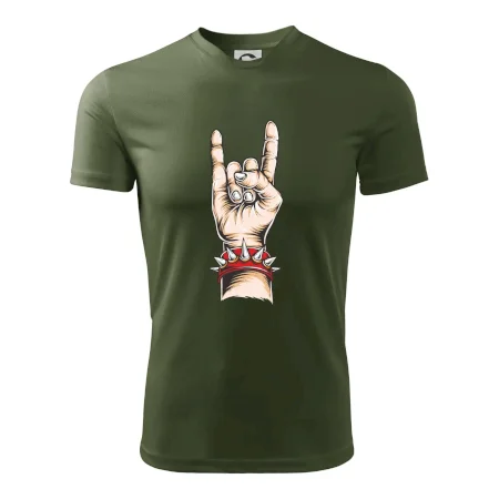 Rocková ruka s náramkem