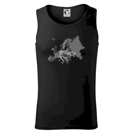 Mapa Evropy - srdce v Ukrajině